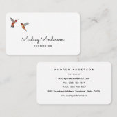 Rufous Hummingbirds名刺 名刺 (正面/裏面)