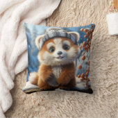 Rufus – 愛らしい赤いパンダ クッション (ブランケット)