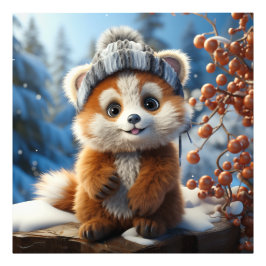 Rufus – 愛らしい赤いパンダ フォトプリント           