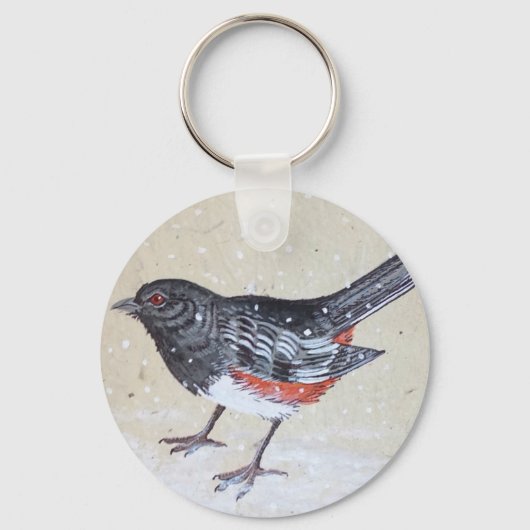 Rufus Sided Towhee キーホルダー (正面)
