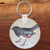 Rufus Sided Towhee キーホルダー (正面)