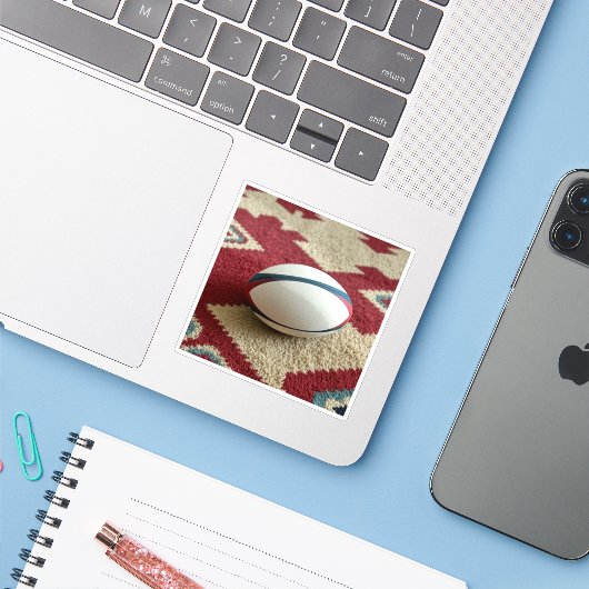 「RUGby」 シール (ノートパソコンとiPhone)