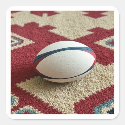 「RUGby」 スクエアシール (正面)