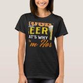 Rugby And Beer I'm Here Rugby Tシャツ (正面)