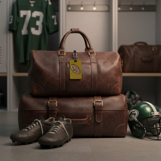 Rugby Ball Fun Sports Graphic ラゲッジタグ