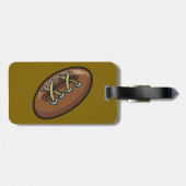 Rugby Ball Fun Sports Graphic ラゲッジタグ (裏面横)