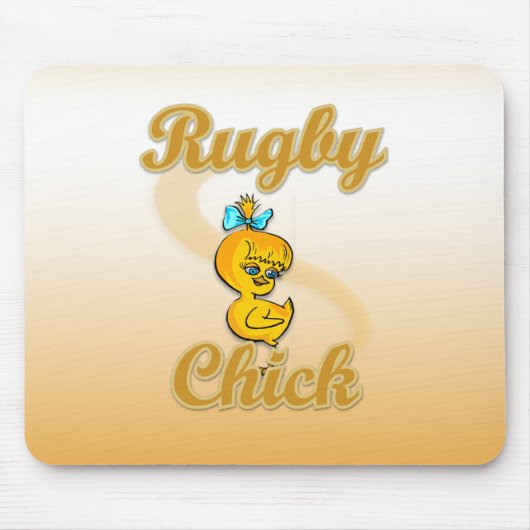 Rugby Chick マウスパッド (正面)