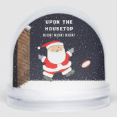 Rugby Christmas Holiday Gift Snow Globe (正面)