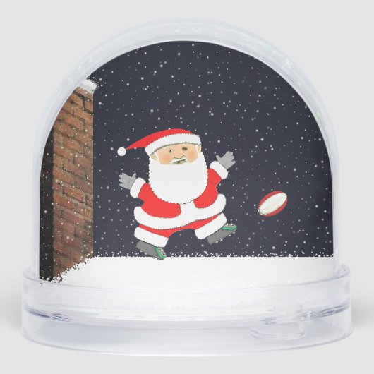 Rugby Christmas Holiday Gift Snow Globe (裏面)