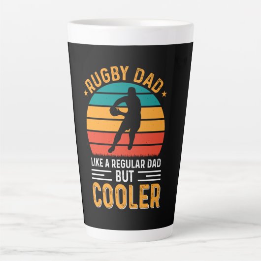 Rugby Dad カフェラテマグ (正面)