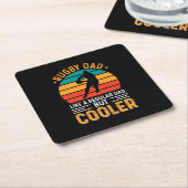 Rugby Dad スクエアペーパーコースター (アングル)