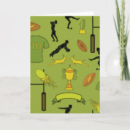 Rugby game are on カード