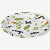 Rugby game are on ペーパープレート (アングル)