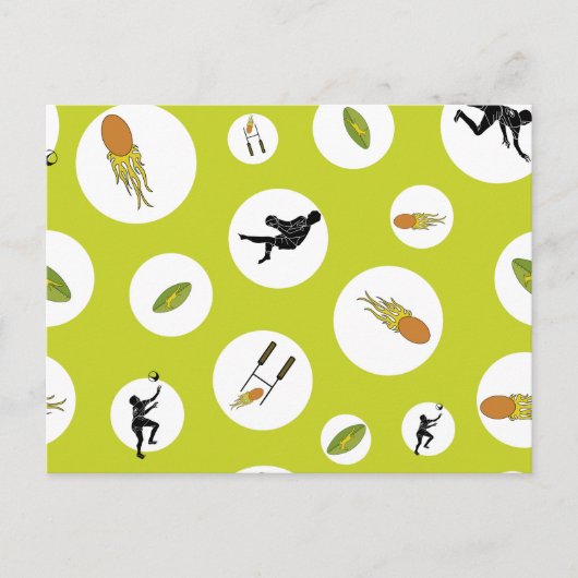 Rugby game are on ポストカード (正面)