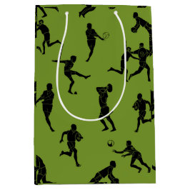Rugby game are on ミディアムペーパーバッグ