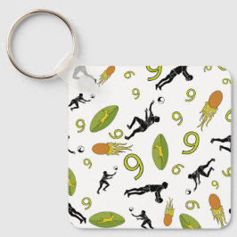 Rugby game are on Keyring to success  キーホルダー
