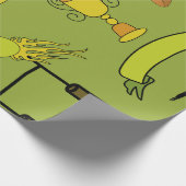 Rugby game are on Wrapping Paper ラッピングペーパー (角)