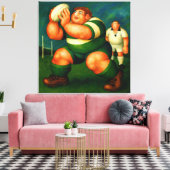 Rugby - Large Wrapped Canvas Art Print キャンバスプリント (インサイチュ (リビング))