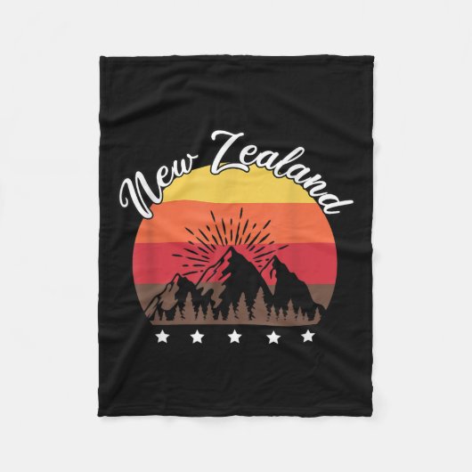 Rugby Lover Kiwi Gift New Zealand フリースブランケット (正面)