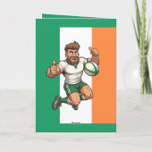 Rugby Player Leaping カード (裏面)