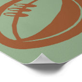 Rugby Pop Art ポスター (角)