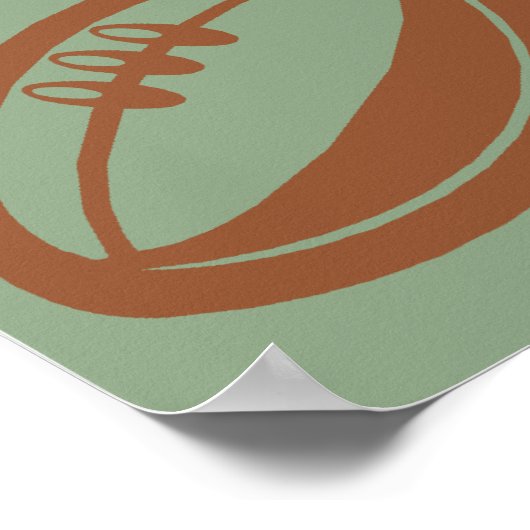 Rugby Pop Art ポスター (角)