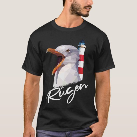 Rügen Island Baltic Sea Holiday Seagull Rüganer Li Tシャツ (正面)
