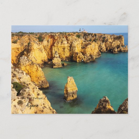 Rugged Algarve, Portugal ポストカード (正面)