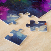 Rugged Mountains Blooming Cactus Square 556 pc ジグソーパズル (側面)