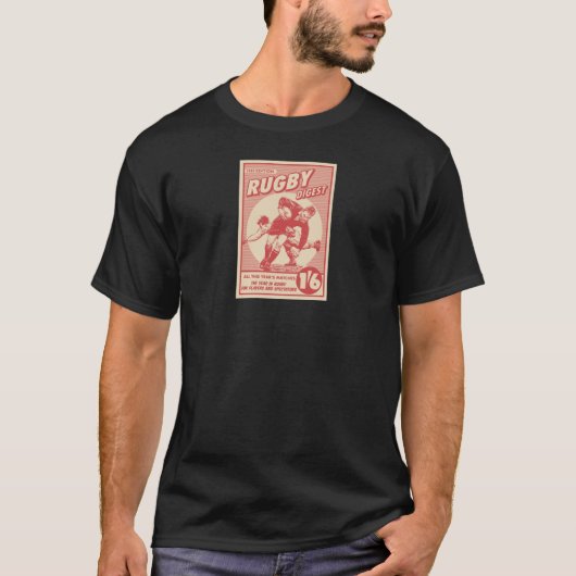 Ruggershirtsのレトロの雑誌カバー Tシャツ (正面)
