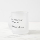 Rugglesの曇らされたガラスのマグ フロストグラスマグカップ (正面左)