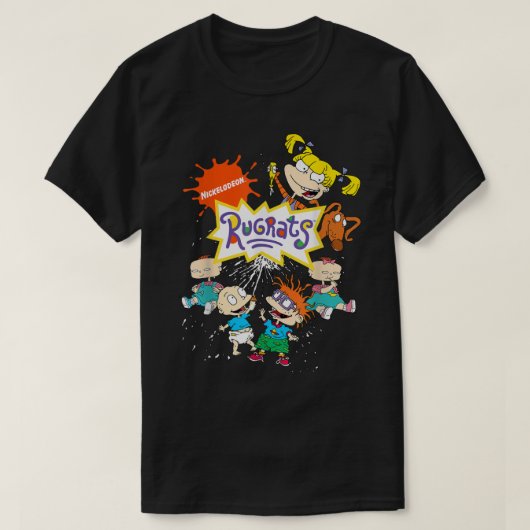RugratsロゴNickロゴとRugratsキャラクター Tシャツ (デザイン正面)