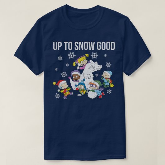 Rugrats Christmas Group Up To Snow Good  Tシャツ (デザイン正面)