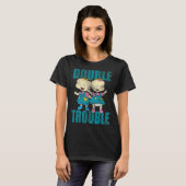 Rugrats PhilとLil Doubleの問題 Tシャツ (正面フル)