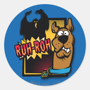 Ruh Roh Scooby-Dooおよび幽霊 ラウンドシール