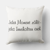 Ruheplatz am See – Zierkissen mit Naturmotiv クッション (裏面)