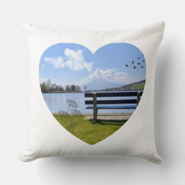 Ruheplatz am See – Zierkissen mit Naturmotiv クッション