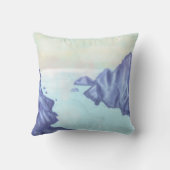 Ruhiger Morgen über dem Fjord  クッション (裏面)