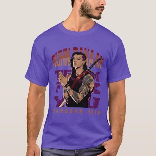 Ruhn Danaan Bootleg Style 90s Vibe Crescent City B Tシャツ (正面)