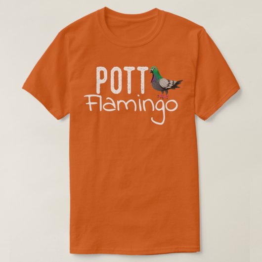 Ruhrpott Flamingo Ruhrgebiet Gift pigeon Funny Tシャツ (デザイン正面)