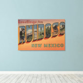 Ruidoso, New Mexico – ラージレターシーン キャンバスプリント (インサイチュ (ウッドフロア))