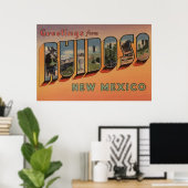 Ruidoso, New Mexico – ラージレターシーン ポスター (ホームオフィス)