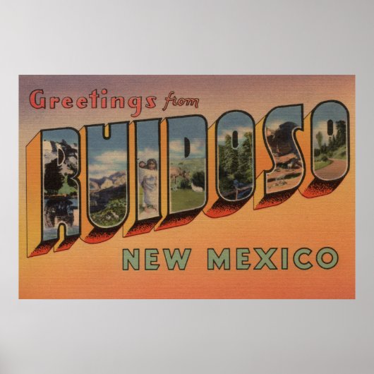 Ruidoso, New Mexico – ラージレターシーン ポスター (正面)