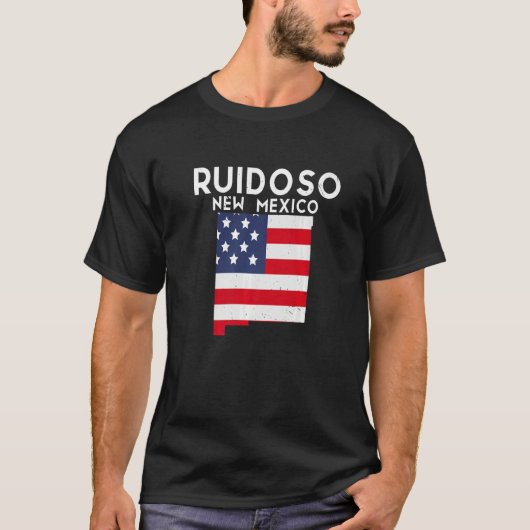 Ruidoso USA州アメリカ旅行ニューメキシコ新M Tシャツ (正面)