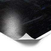 Ruined Cathedral Stained Glass Projection Glow フォトプリント (角)