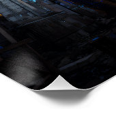 Ruined Cathedral Stained Glass Projection Glow ポスター (コーナー)