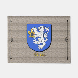 Ruiz Historical Shield on Cobblestone ドアマット
