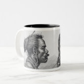 Rukの島の人 ツートーンマグカップ (正面左)