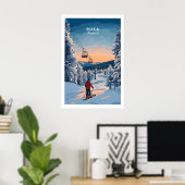 Ruka Finland Ski Poster 1 ポスター (ホームオフィス)