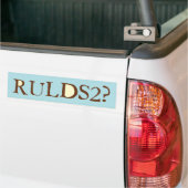 RULDS2か。 バンパーステッカー (トラック上)